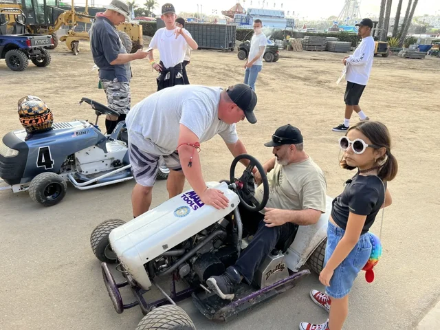 Sharing mower racing with the next generation