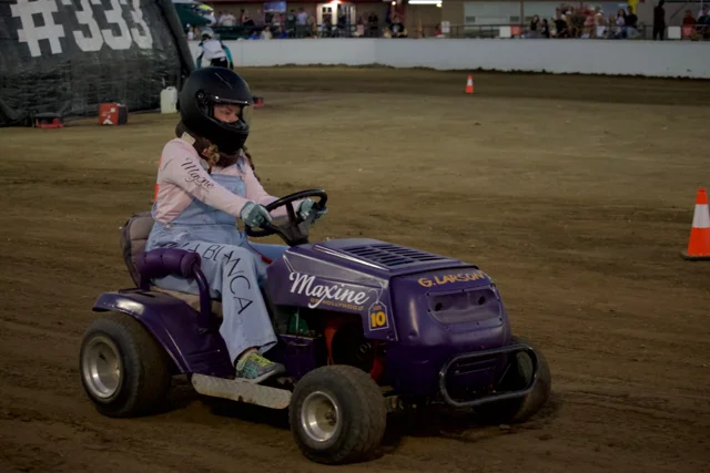 On track under the lights